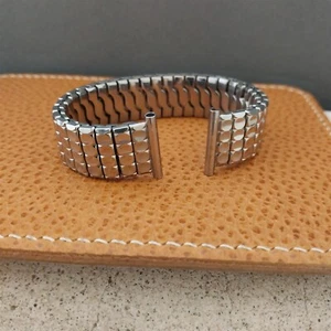 Gemex Stainless Steel 1950s 16mm 18mm 19mm nos Unused Vintage Watch Band - Picture 1 of 7