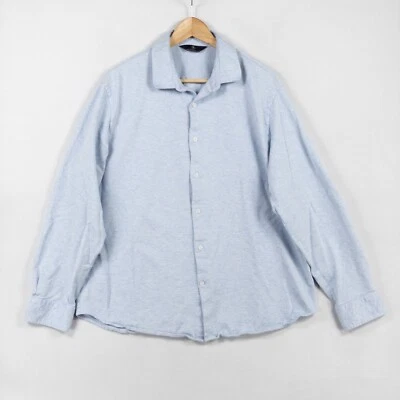 Camisa Hart Schaffner Marx Hombre Talla XL Azul Claro Abotonada Algodón Manga Larga Foto 1 de 4