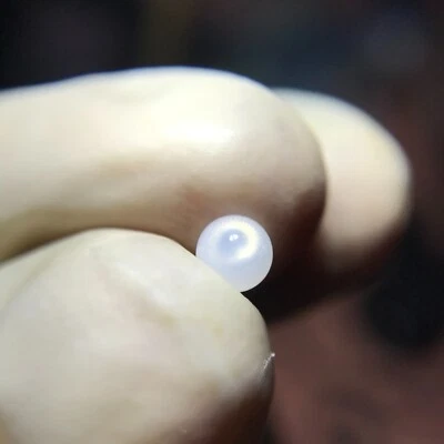 Natural Wild Tridacna White Clam Pearl 0.43ct with AA Flame - Image 1 of 4