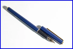 MONTBLANC Patronenfüller SL(SlimLine) in BLAU & GOLD mit EF Stahl Feder - Bild 1 von 6
