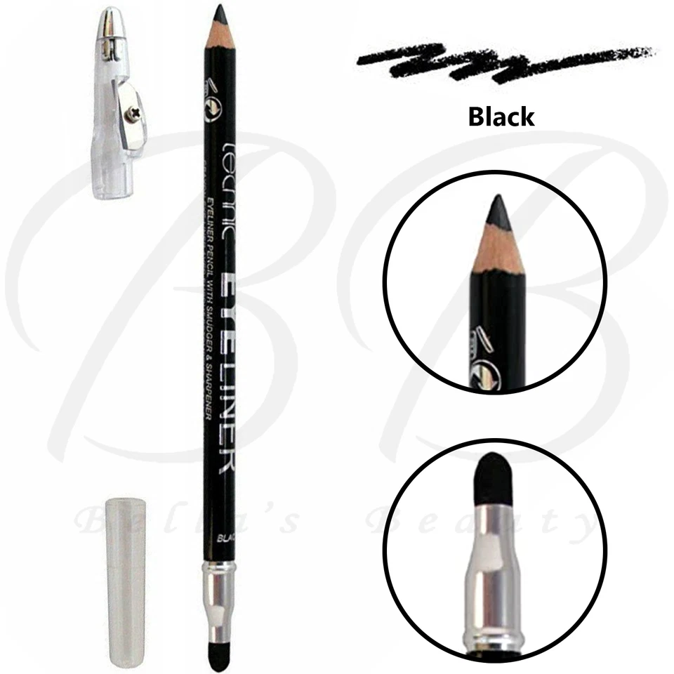 TECHNIC Eyeliner Longwear Pencil with Sharpener and Smudger 1.5ml - Black *NEW* - Image 1 of 3