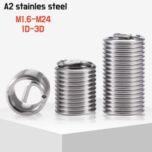Helicoil Wire Thread Repair Inserts M1.6M2M3M4M5M6M7M8M10M12M14M16M18M20M22M24 - Picture 1 of 8