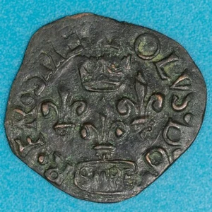 SULMONA CARLO VIII CAVALLO 1495 MONETA RAME COPPER COIN STATI PREUNITARI - Picture 1 of 2