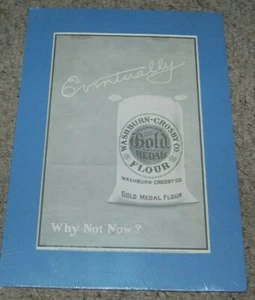 Vintage Circa 1910 Washburn-Crosby Gold Medal Flour Paper Print Ad 10x14 Matted - Picture 1 of 3
