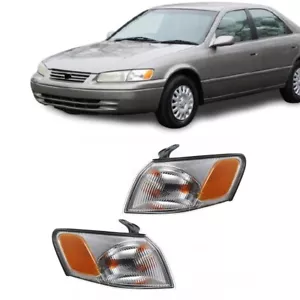 Para 1997 Toyota Camry 1998 1999 par de luces señal de esquina delantera lh y rh to2530126 - Imagen 1 de 4