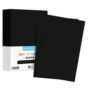 11 x 17" Black Bright Color Paper - Regular 24lb Paper - 500 Sheets - Picture 1 of 1