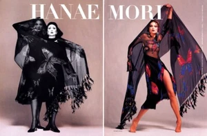1995 Hanae Mori Richard Avedon Shalom Harlow moda 2 pagine RIVISTA ANNUNCIO - Foto 1 di 1