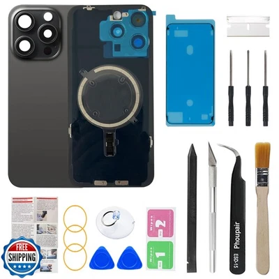 Phoupair OEM Back Glass Replacement Compatible with iPhone 15 pro 6.1 Inches  - Image 1 of 4