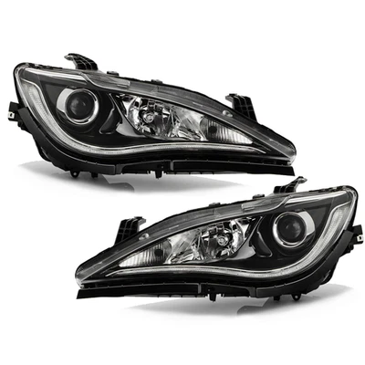 Halogen Headlight For 2018-2020 Chrysler Pacifica w/Quad Lamp w/ Black Trim Pair Foto 1 de 4