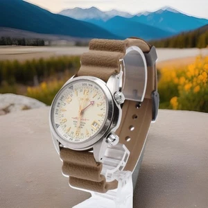 Vintage 【MINT】SEIKO Alpinist PERPETUAL CALENDAR SBCJ021/8F56-00D0 Quartz GMT - Picture 1 of 12