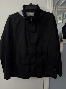 EUC! Women’s Columbia Water Resistant Nylon Shell Jacket - Black Size 2X - Picture 1 of 10
