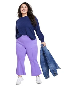 On 34th Women's Trendy Plus Size Pont? Kick-Flare Ankle Pants - Picture 1 of 8