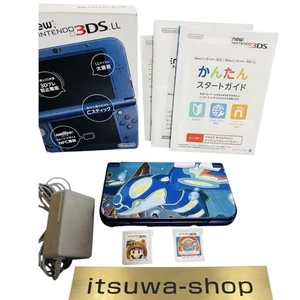 Nueva consola Nintendo 3DS XL LL azul metálico lápiz óptico funcionando probado versión japonesa - Imagen 1 de 9