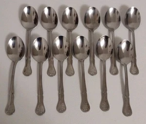 Pfaltzgraff TEEROSE Edelstahl 6" Esslöffel Löffel glänzend Besteck Menge 12 - Bild 1 von 7