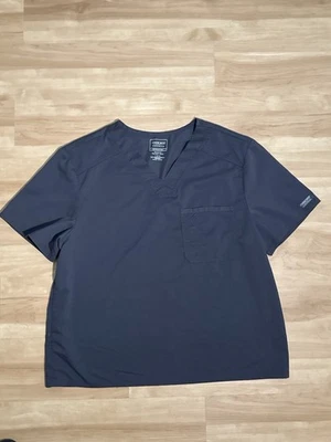 Cherokee Workwear революции скраб Топ L темно-синий v-образным вырезом короткий рукав карман RN93693 - Изображение 1 из 4