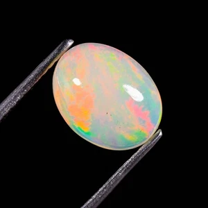 2.15 ct Natural Ethiopian Opal Welo Fire Opal 11x8x5 mm Cabochon Lose gemstone - Picture 1 of 3