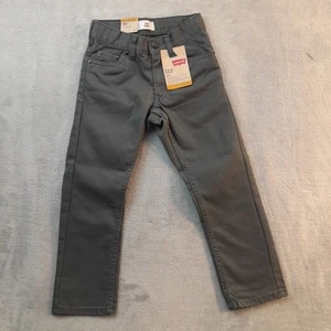 Levis Boys Youth Kids 511 Slim Fit 5 Pocket Denim Jeans Pants Gray - Picture 1 of 4