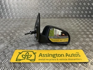 Espejo retrovisor manual para conductor fuera de juego negro Hyundai I10 MK1 2010-13 Facelift - Imagen 1 de 16