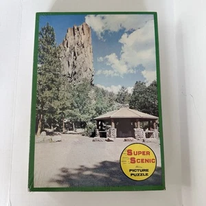 Vtg Super Scenic Picture Puzzle Battleship Rock NOS Sealed 500 pc 7981 Warren US - Picture 1 of 9
