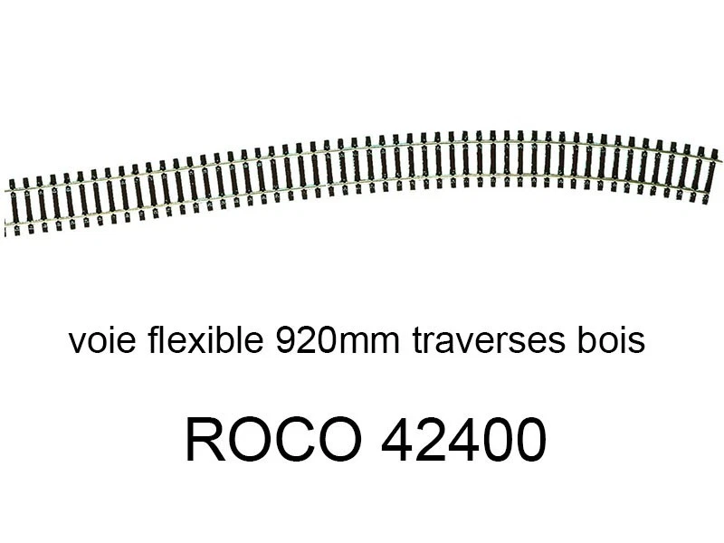 ROCO Voie flexible 920mm traverses bois code 83 - HO 1/87 - ROCO 42400 - Photo 1/1