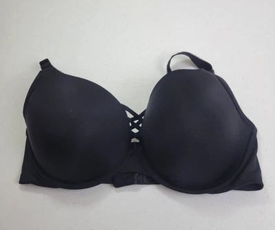 Torrid Curve Underwire Push Up Bra Black 360 Back Smoothing Plunge Size 42DD - Image 1 of 4