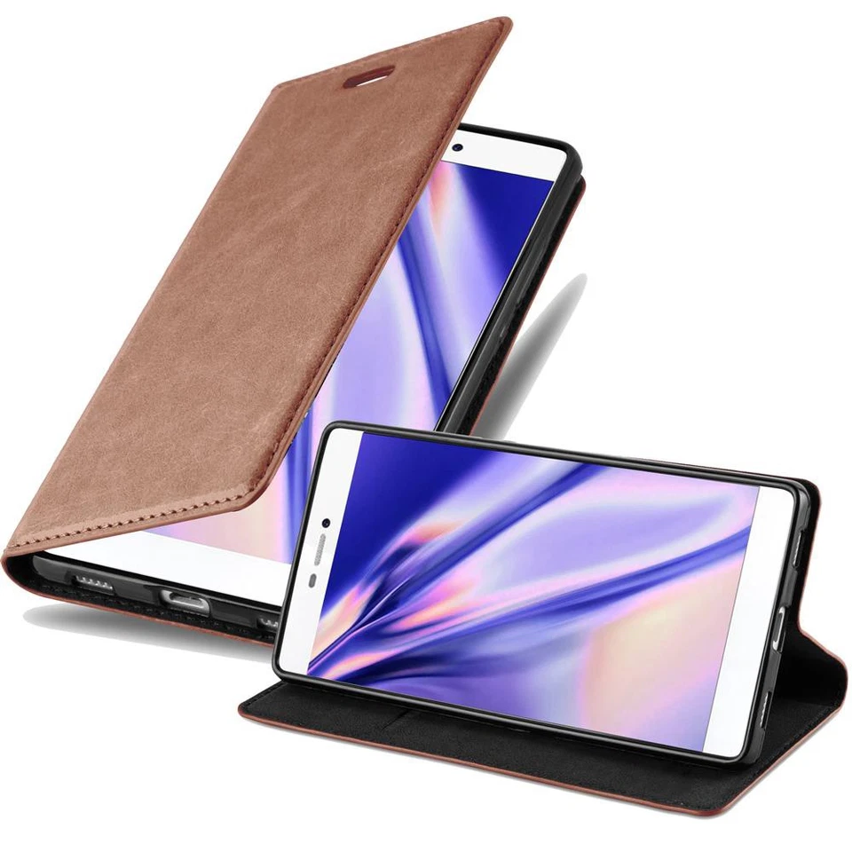 Custodia per Huawei P8 Portafoglio Cover Ecopelle Magnetica Libro - Immagine 1 di 1