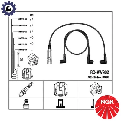 IGNITION CABLE KIT 8618 FOR VW CARAVELLE/TRANSPORTER/Mk/IV/Bus/EUROVAN 2.5L - Image 1 of 4
