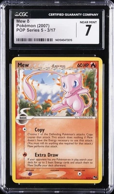 2007 POKEMON POP SER 5 #3 MEW CGC 7 - Image 1 of 2