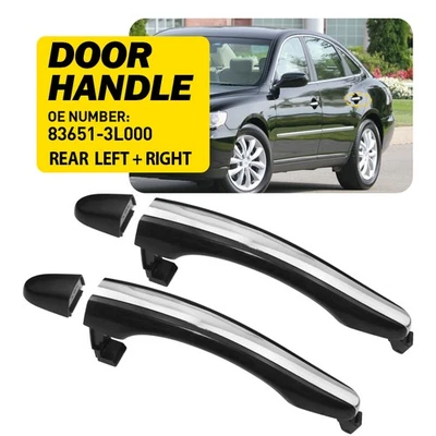 Manijas exteriores exteriores puerta trasera pasajero lado conductor ajuste Hyundai Azera 06-11 Foto 1 de 4