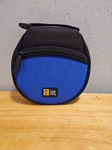 Case Logic 24 CD/DVD Disc Holder Wallet Carrying Case Blue Black Retro 2003 - Picture 1 of 7