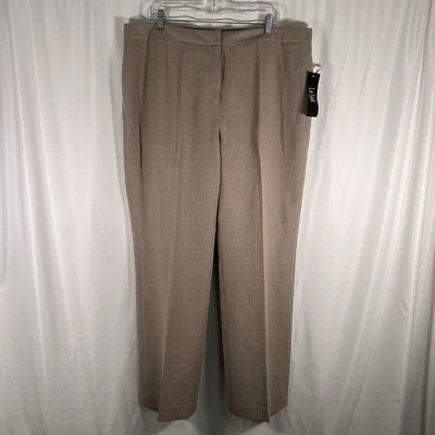 Новый Le костюм платье брюки женщин 18 коричневый широкая нога плоский спереди с подкладкой кнопка молнии - Изображение 1 из 4