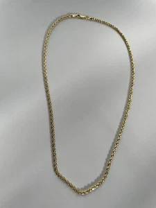 14k Solid Gold Rope Chain 16 Inch - Picture 1 of 4