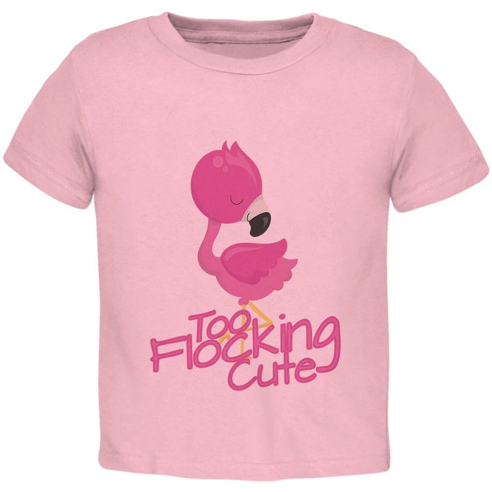 Linda camiseta para niños pequeños Flamingo Too Flocado Foto 1 de 1