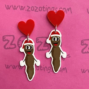 Mr. Hankey Christmas Stud Earrings - Picture 1 of 1