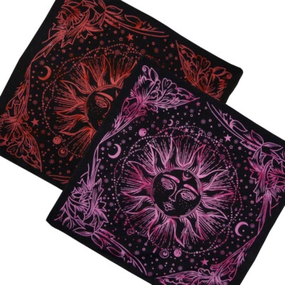 Маринованная луна галстук краситель солнце с лицом стены искусства красный розовый фиолетовый - Изображение 1 из 3