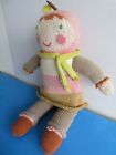 Blabla Bla Bla Mini Apple Girl Multicolor Plush Doll 12" Knit Stuffed Toy ~ Rare