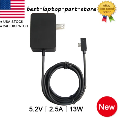 For Microsoft Surface 3 AC Power Adapter Charger 13W 5.2V 2.5A 1623 Micro USB - Image 1 of 4