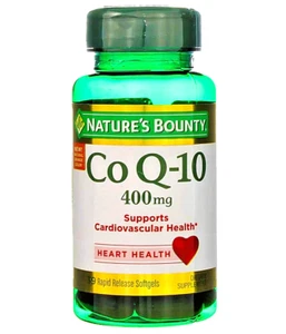 2-Pack ✨ Nature's Bounty Cardio Q10 CoQ10 400mg Softgels 39ct Fuel Your Heart 💓 - Picture 1 of 7