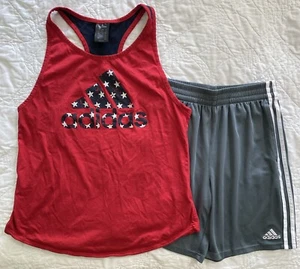 Youth Boy's adidas Tank Top & Athletic Shorts Outfit, Large - Picture 1 of 8