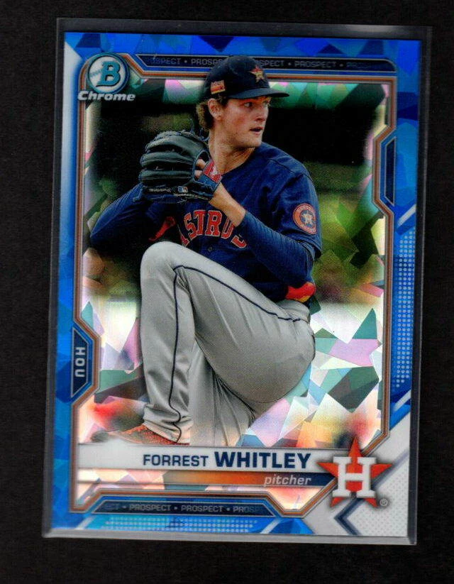 FORREST WHITLEY 2021 BOWMAN CHROME SAPPHIRE PROSPECT HOUSTON ASTROS - Image 1 of 1