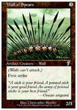 4x Wall of Spears MTG 7th Edition NM Magic Regular