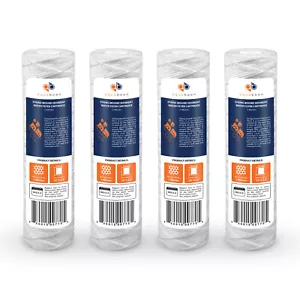 4-Pack of 1 Micron Wound String Sediment Water Filter Cartridges 10"x2,5" for RO - Picture 1 of 1