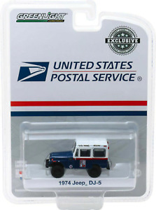 Greenlight 1/64 1974 Jeep DJ-5 USPS Postal Svc "Dont Tie Up Mail Service" 30070