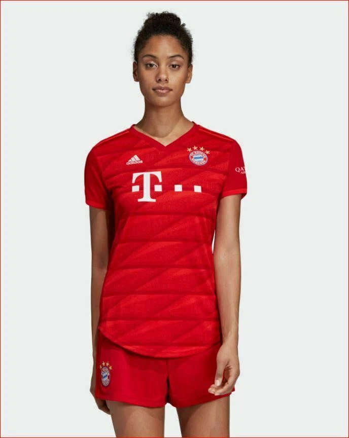 adidas Bayern Munich 2019/20 Womens Home Jersey Red Size S Dx9252