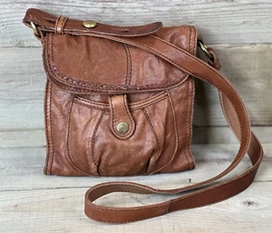 Lucky Brand Mini Abbey Road Crossbody BROWN Leather Bag $168.00 - Picture 1 of 11