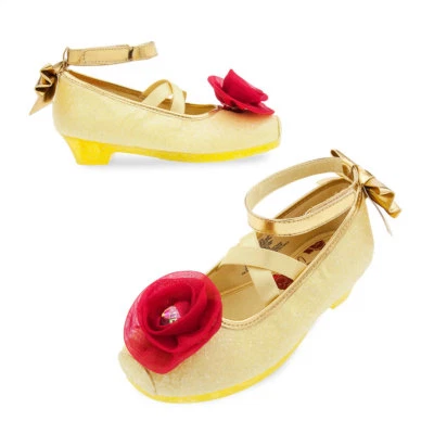 NUEVO CON ETIQUETAS Disney Store Disfraz de Bella Zapatos Niña Príncipes La Bella y la Bestia Tú eliges Foto 1 de 2