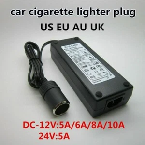 Car cigarette lighter AC adapter 110/220V to 12V 5A 6A 8A 10A converter inverter - Picture 1 of 10