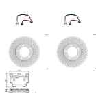 Bosch brake discs 318 mm + front coverings suitable for Porsche Boxster Cayman 987
