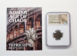 AD 274 BI Double-Denarius - Tetricus II, Roman Age of Chaos Ancient Coin - NGC - Picture 1 of 5