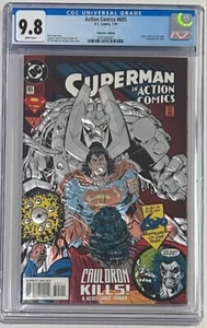 SUPERMAN IN ACTION CGC 9.8 Action Comics 695 DC 1994 Embossed Cover - Picture 1 of 2